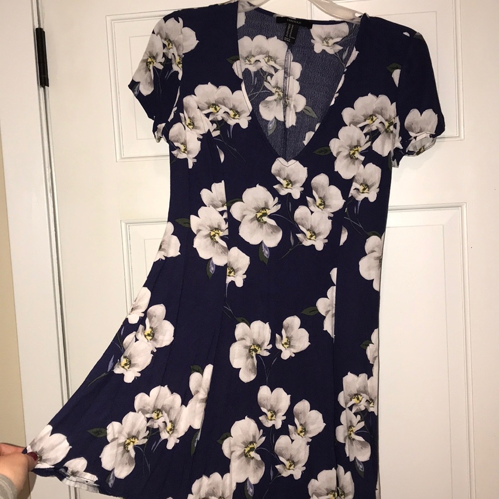 Royal blue flowy dress